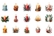 Warm Winter Candle Christmas Clipart, an Illustration by Designking (Thumbnail 3 of 5)