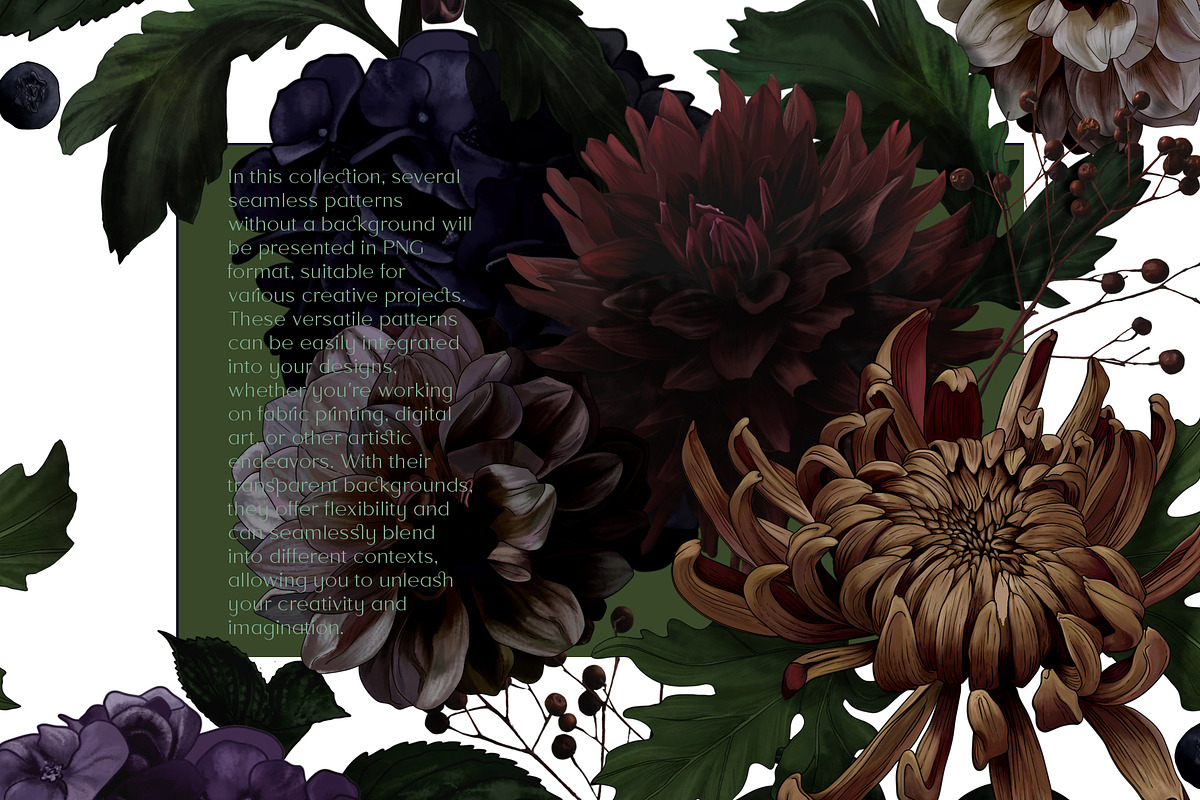Seamless Patterns Symphony of Flower, a Pattern Graphic by Yana Dobrik (Photo 9 of 13)