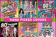 80's Fashion Girl Coloring Pages, a Person Illustration by Ink Gallery (Thumbnail 3 of 5)