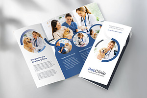 Veterinary Clinic Trifold Brochure, a Brochure Template by WheelieMonkey