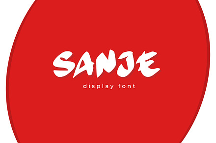 Sanje - Japanese Display Font, a Sans Serif Font by Mightyfire