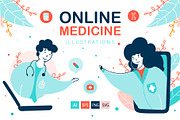 Virtual Doctor-Medical Illustrations, a Healthcare Illustration by LaVika (Thumbnail 1 of 6)