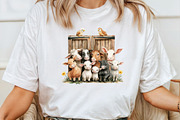 Cute Animals on the Farm Clipart, an Illustration by Pixels.Craft (Thumbnail 6 of 7)