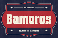 Bameros - Bold Vintage Serif Fonts