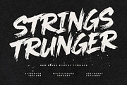 Strings Trunger Raw Brush Typeface, a Handwritten Font by Maulana Creative (Thumbnail 1 of 6)