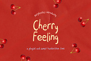 Cherry Feeling Handwritten Font, a Handwritten Font by Perplexitics (Thumbnail 1 of 10)