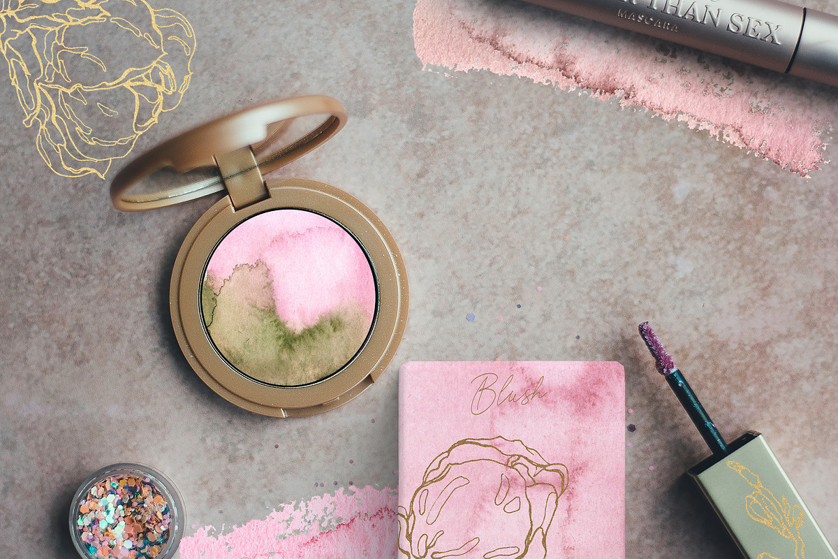 Into The Blush Watercolor Collection, an Object Graphic by Cat In Colour (Photo 10 of 11)