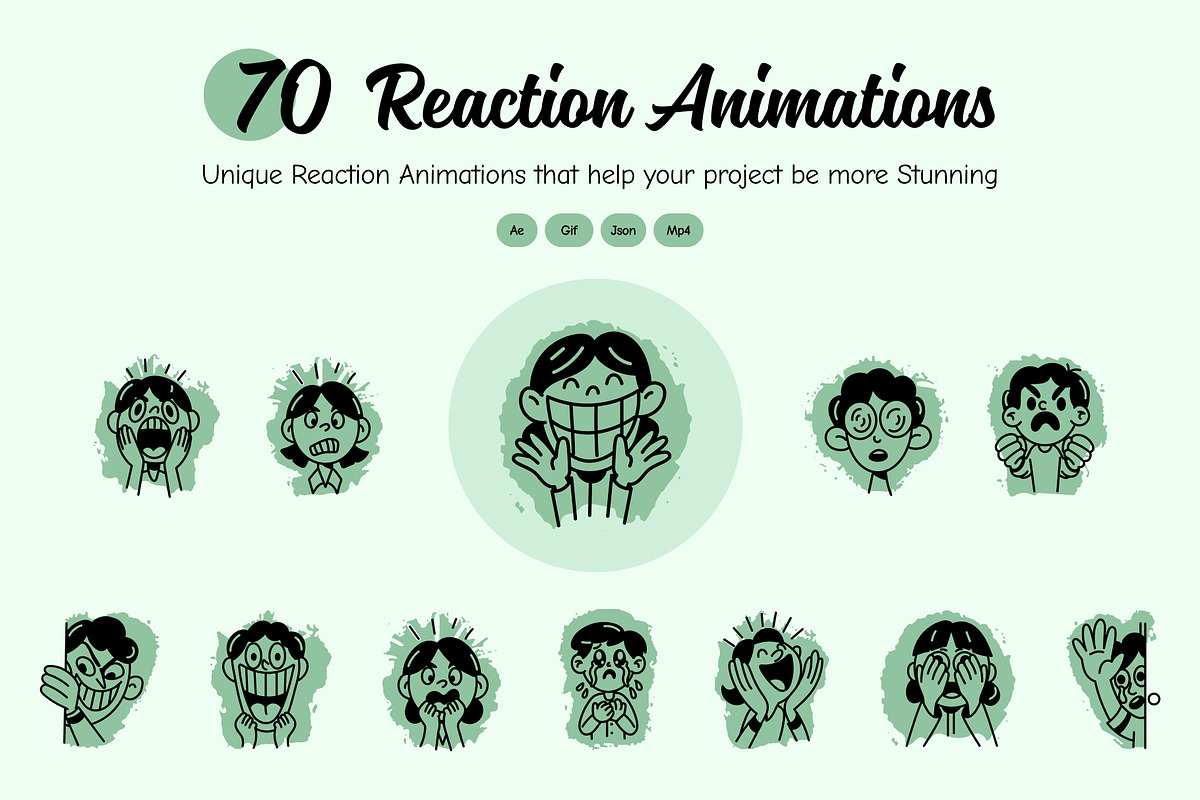 Animated Reaction Doodle Icon, an Outline Icon by Vectors Market (Photo 1 of 4)