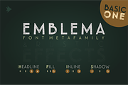 Emblema Headline 1BASIC, a Sans Serif Font by graffistyling (Thumbnail 1 of 4)