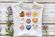 Retro Halloween PNG Sublimation, an Illustration by DreamCafeArt (Thumbnail 3 of 7)