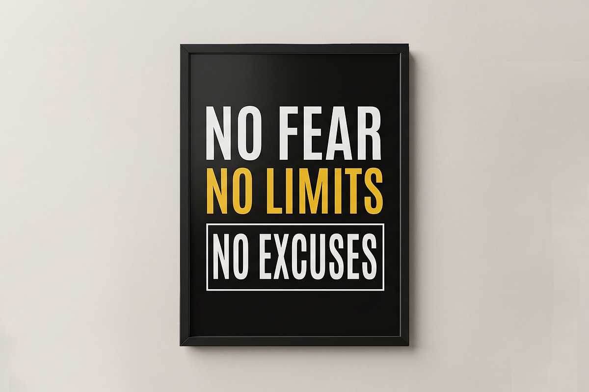 Set of 8 Motivational Wall Poster, a Poster Template by microtasker (Photo 8 of 8)