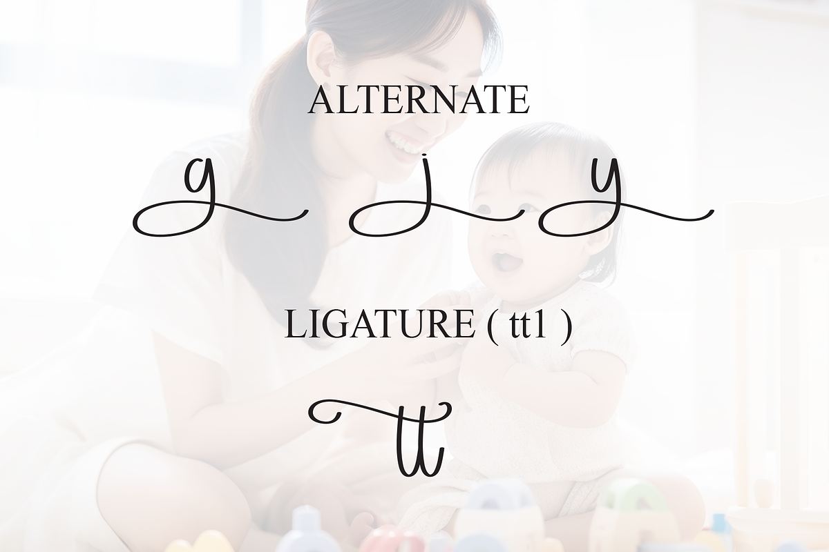 Babysitter | Script Font, a Handwritten Font by Scratchones (Photo 8 of 9)