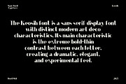 Keosih - Sans Serif Aesthetic Bold, a Sans Serif Font by Boril Std (Thumbnail 7 of 10)