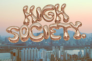 Bling - A Gold Balloon SVG Font, a Font by Nicky Laatz (Thumbnail 7 of 16)