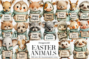 Easter Animals Clipart, an Illustration by Designworld (Thumbnail 1 of 6)