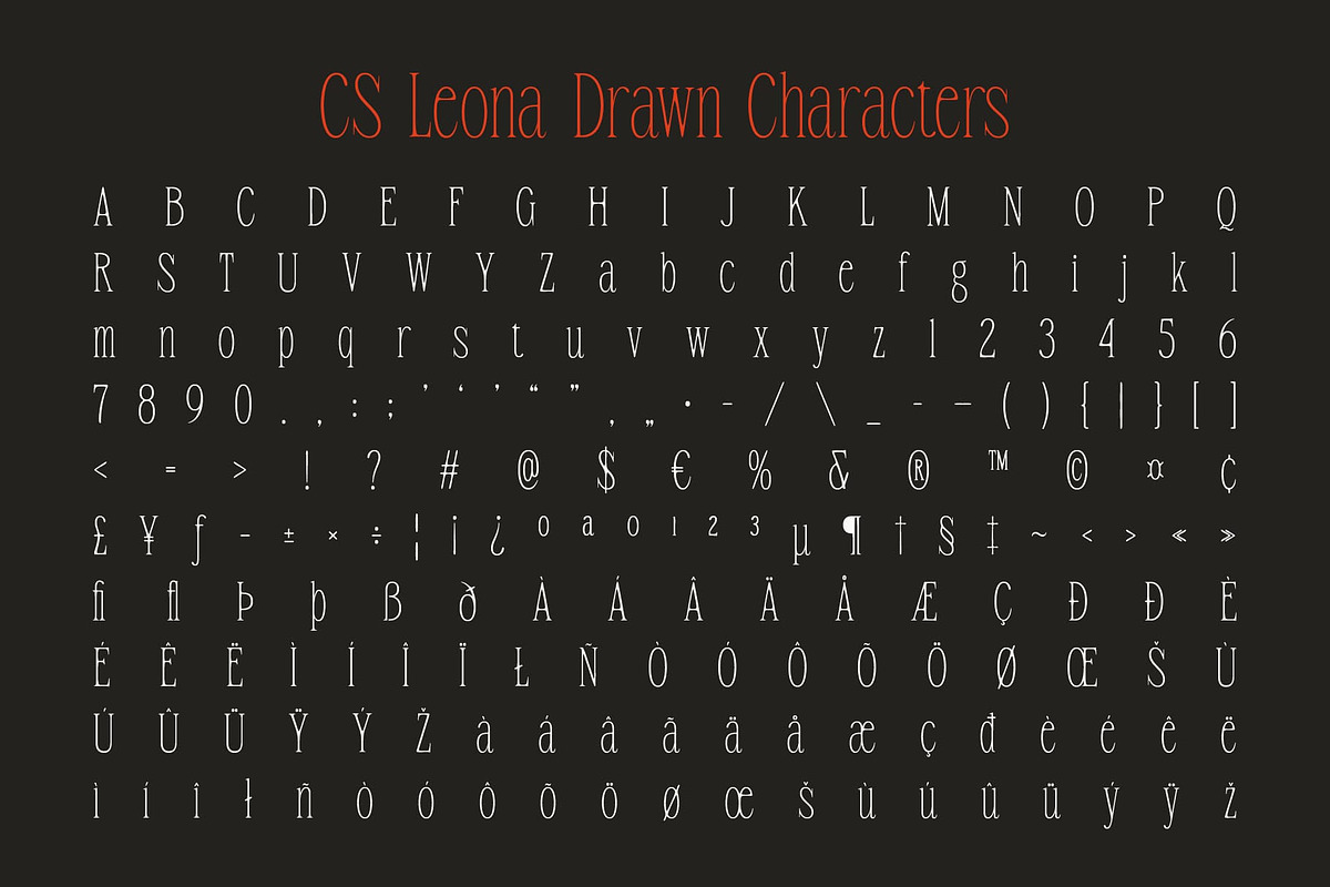 CS Leona Drawn, a Serif Font by Craft Supply Co. (Photo 8 of 8)