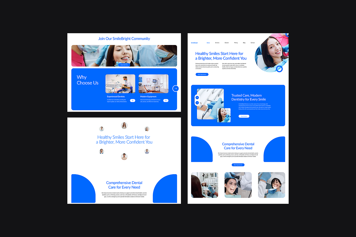Figma Dental Clinic Landing Page, a Landing Page Template by Musara (Photo 6 of 6)