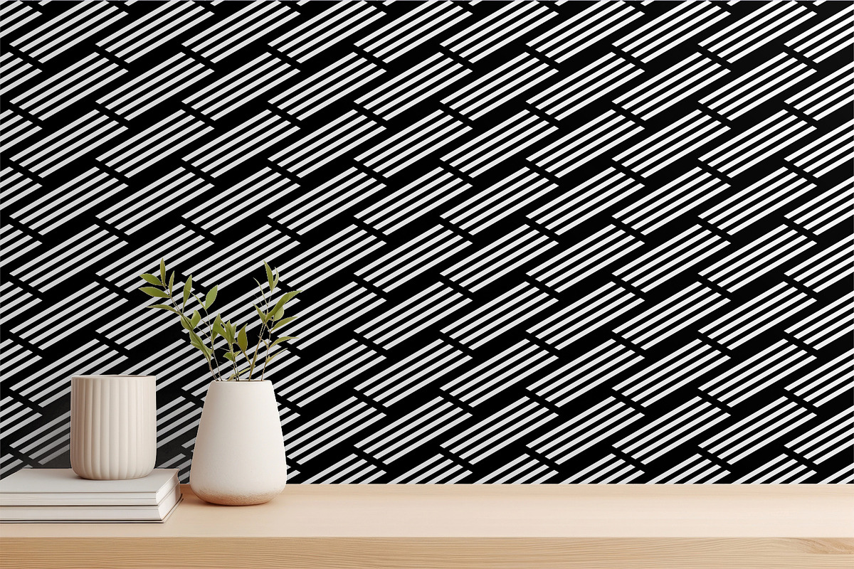 Geometric Optical Stripes, a Pattern Graphic by MalyskaStudio (Photo 11 of 11)