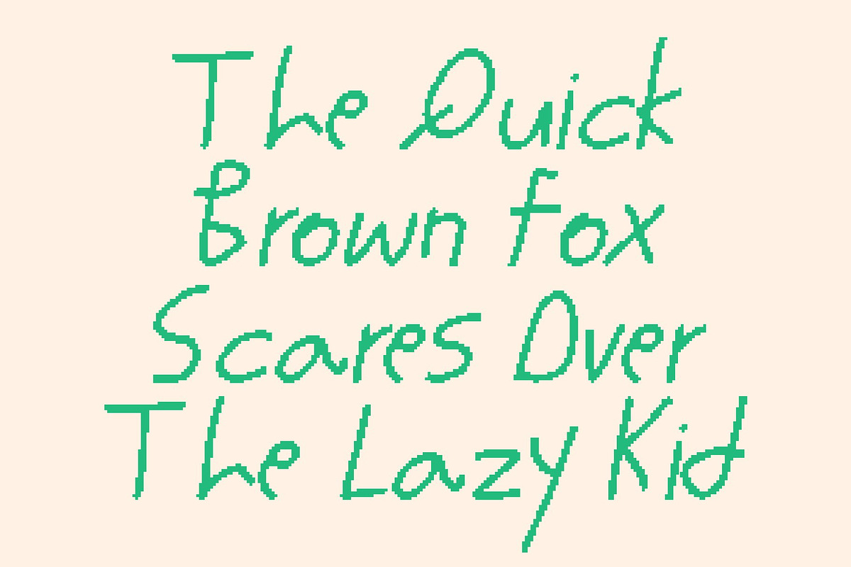 CS Bimbo Pixel, a Sans Serif Font by Craft Supply Co. (Photo 4 of 8)