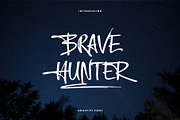 Brave Hunter Font, a Handwritten Font by sunnytudu (Thumbnail 1 of 8)
