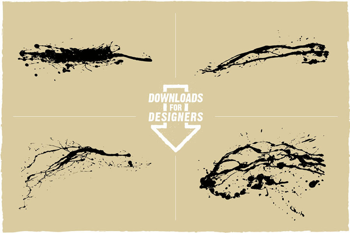 Sprays and Splats - Vector Pack, a Texture Graphic by Downloads for Designers (Photo 3 of 6)