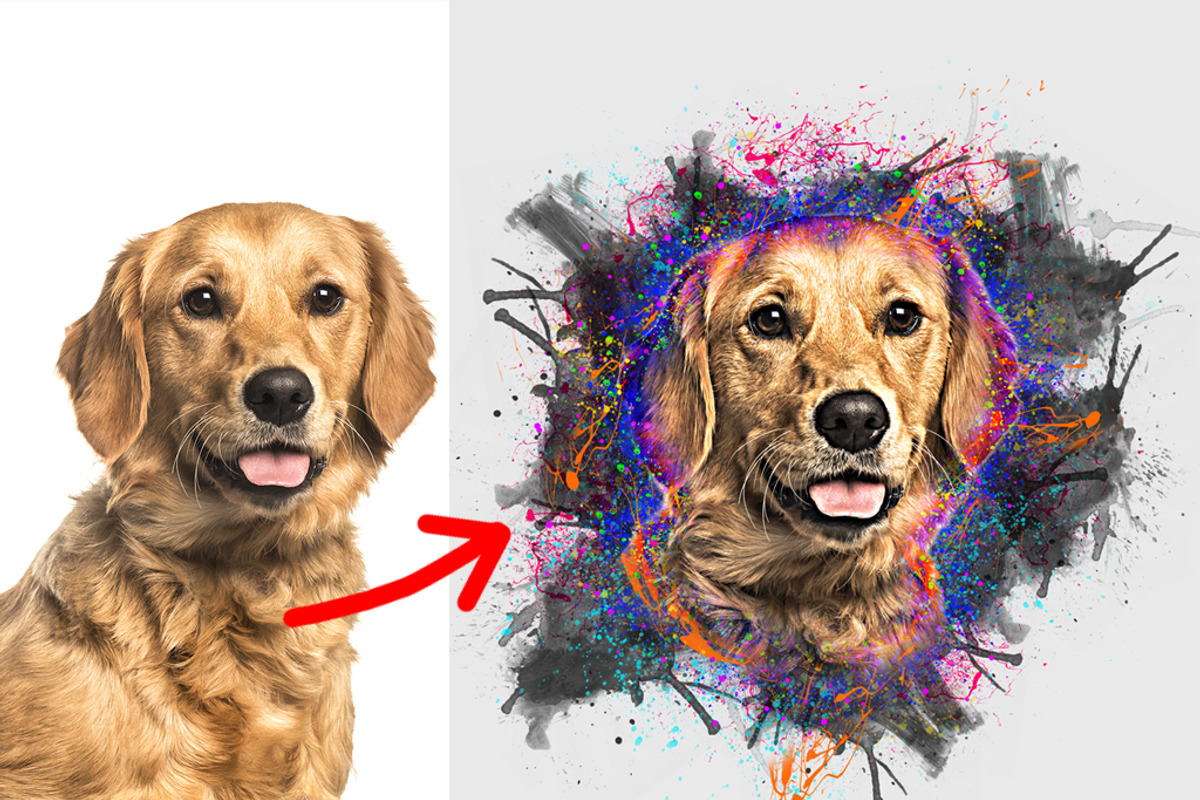 Artistic Paint, Sketch & Ink Photo Effect Actions