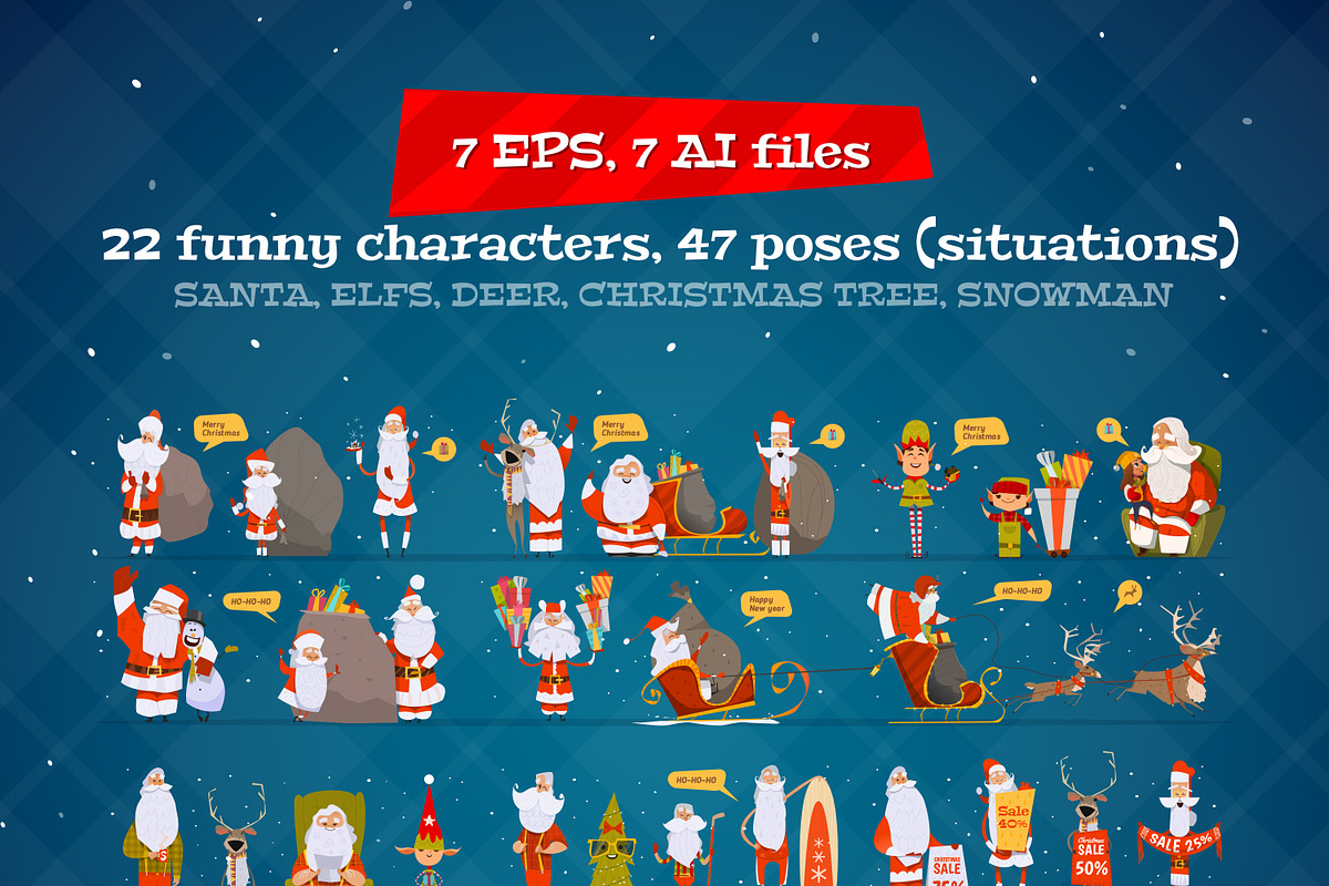 Beautiful Santa Claus collection, a Graphic by Drumcheg (Photo 2 of 3)