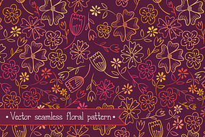 Floral Vector Pattern Seamless