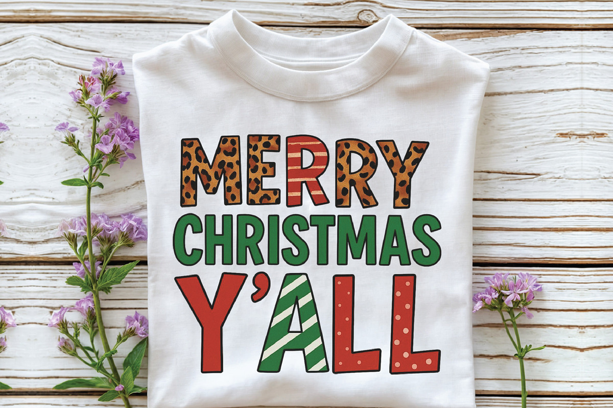 Merry Christmas Christmas PNG, an Illustration by CraftArtStudio (Photo 2 of 4)