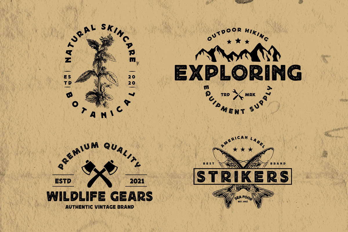 Rushen - Vintage Inspired, a Sans Serif Font by Arterfak Project (Photo 8 of 13)