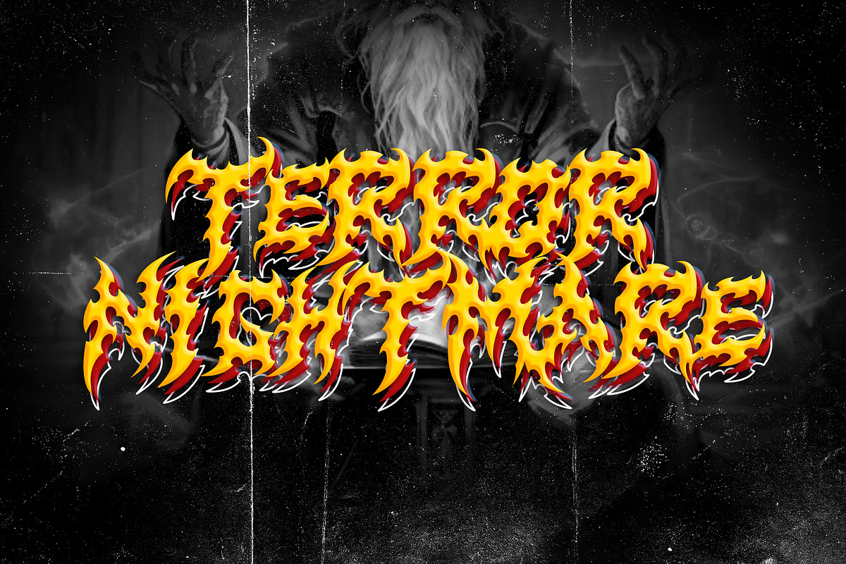Serpent Horror Metal Gothic Display, a Blackletter Font by dansdesign (Photo 7 of 12)