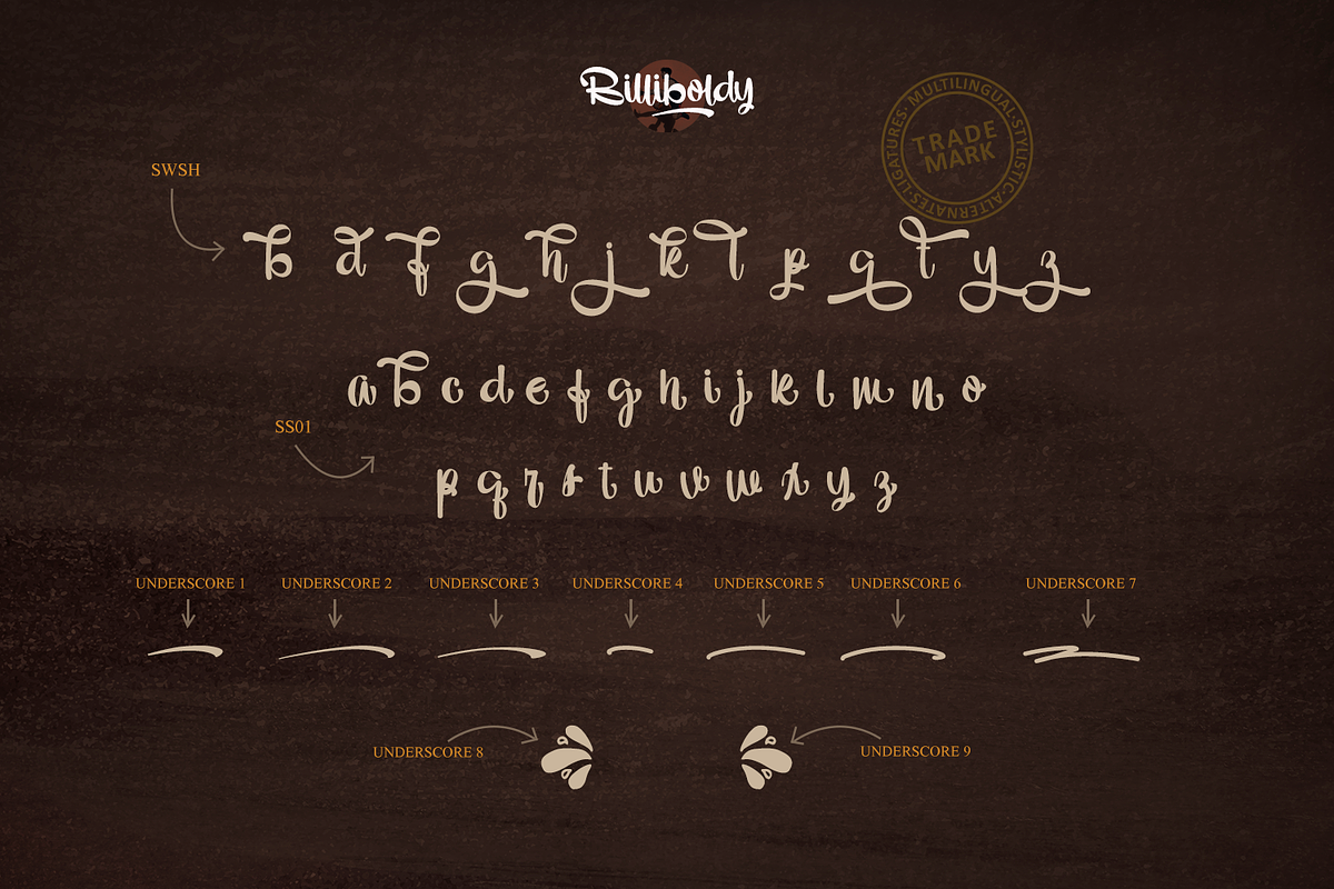 Billiboldy // Sweet Bold Typeface, a Script Font by GDcreative (Photo 9 of 10)