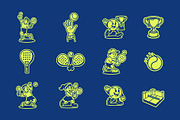 Padel Graphics, a Sport Illustration by Skilline Supply Co. (Thumbnail 2 of 10)
