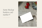 Sunny Mockup Business Card - 9, a Print Template by Delicate Mockup (Thumbnail 1 of 2)