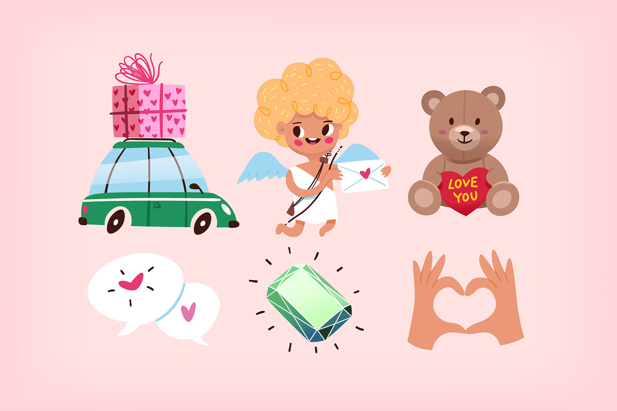 Valentine's day vector elements, a Food Illustration by Moonery's (Photo 6 of 7)