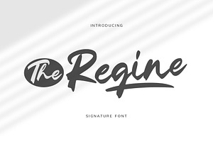 The Regine || Signature Font