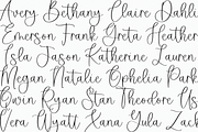 Oakleigh | Modern Script Font, a Script Font by KA Designs (Thumbnail 5 of 11)