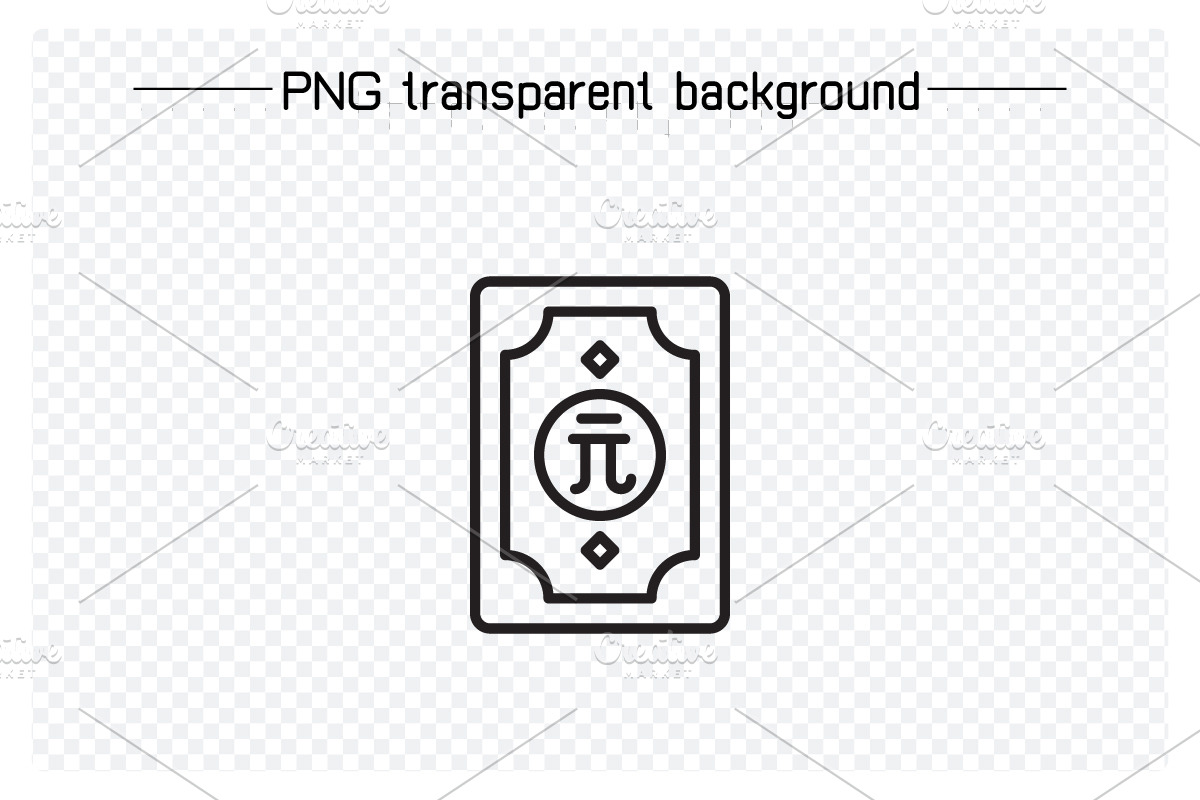 Renminbi Yuan Money Icons Set, an Outline Icon by Designfour (Photo 2 of 7)