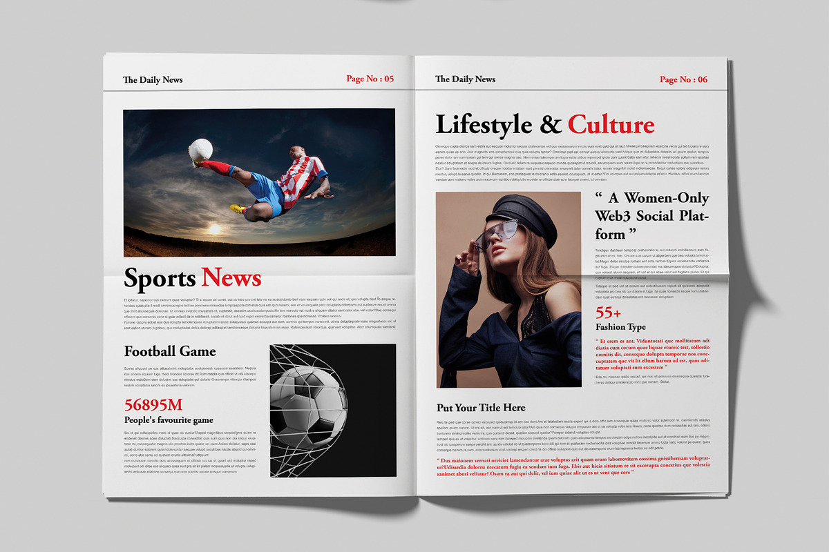 New News Paper Design Layout, a Stationery Template by MightyDesign (Photo 3 of 7)