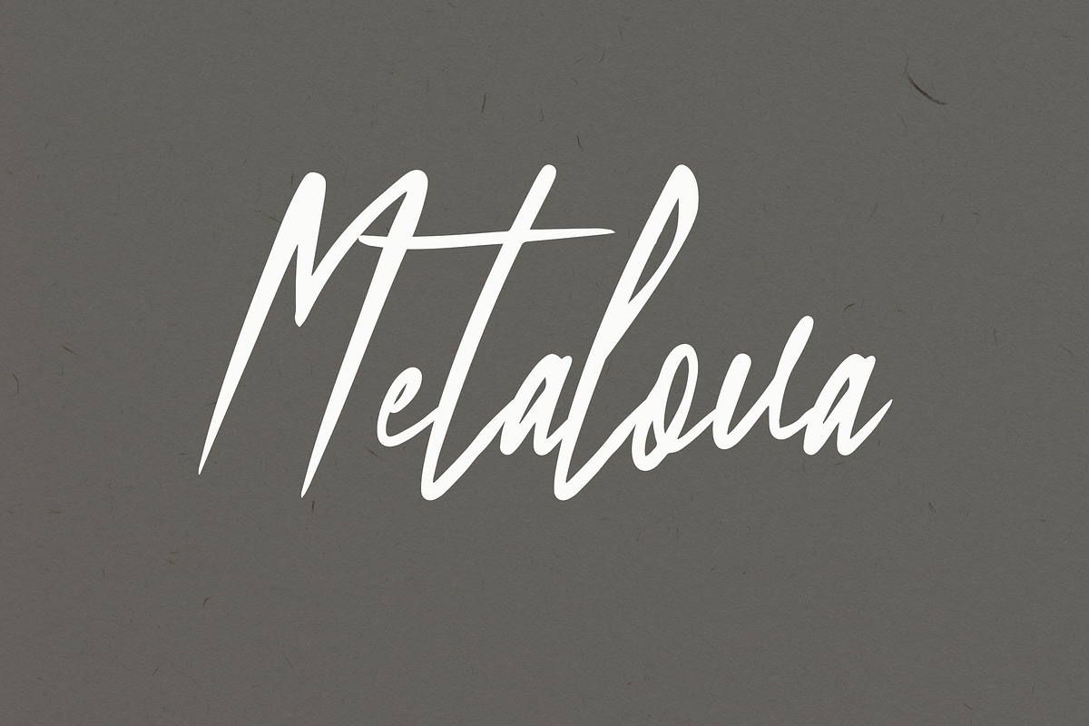 Metalova Elegant Script Font, a Script Font by NTC Graphic (Photo 1 of 9)