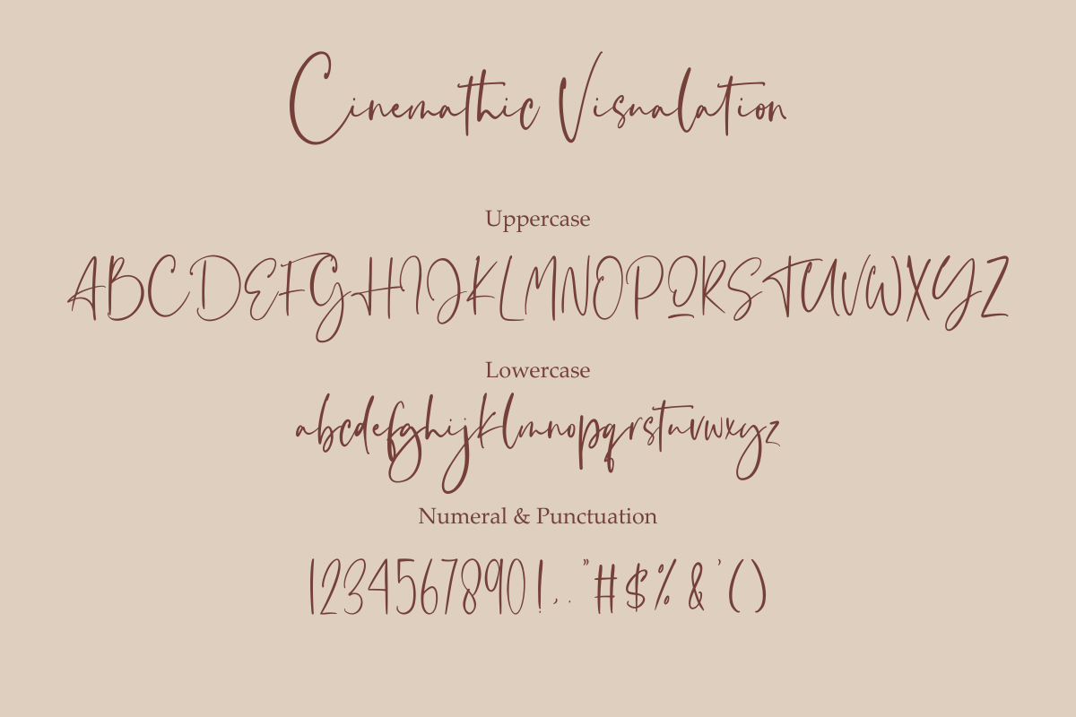 Cinemathic Visualation, a Script Font by Fikryal Studio (Photo 11 of 12)