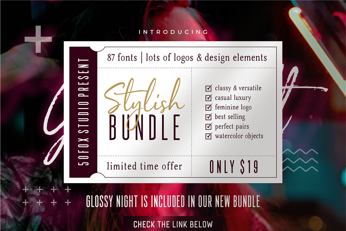 Glossy Night - Luxury Handbrush Font preview 3