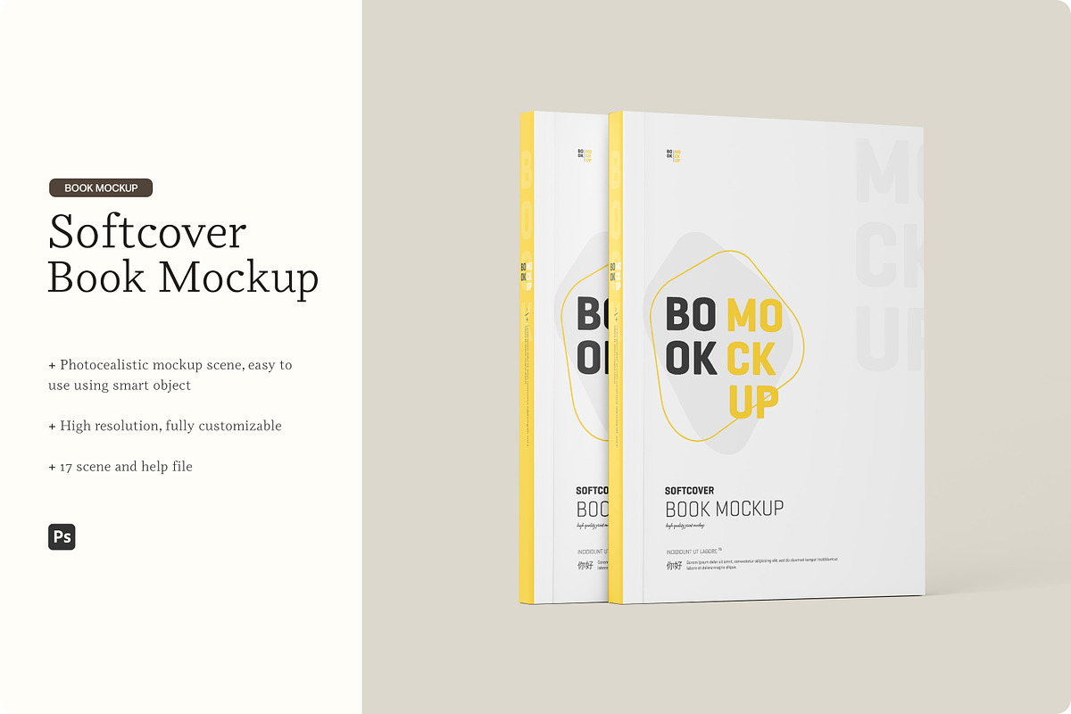 Softcover Book Mockup, a Books & Magazine Mockup by Toasin Studio (Photo 1 of 20)