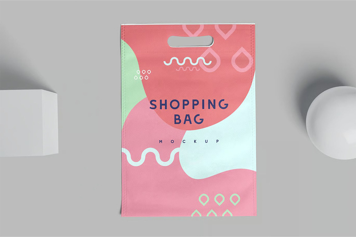 Rectangle Canvas Shopping Bag Mockup, a Packaging Mockup by megostudi0 (Photo 6 of 7)