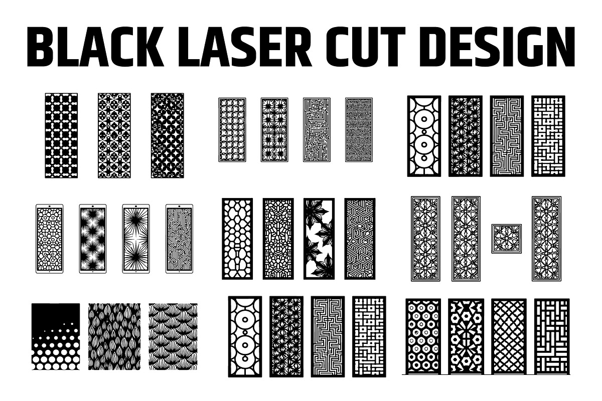 Abstract Vector Panels for Laser Cut, an Illustration by hafijul (Photo 1 of 9)