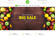 Food Fruit - Organic WooCommerce, a WordPress Template by Panda Theme (Thumbnail 1 of 6)