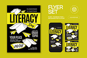 International Literacy Day Flyer, a Flyer Template by graphicook (Thumbnail 1 of 3)
