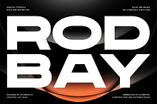 Rodbay - Bold Extended Typeface