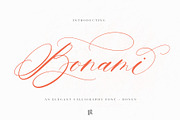 Bonami Font, a Script Font by Ivan Rosenberg (Thumbnail 1 of 11)