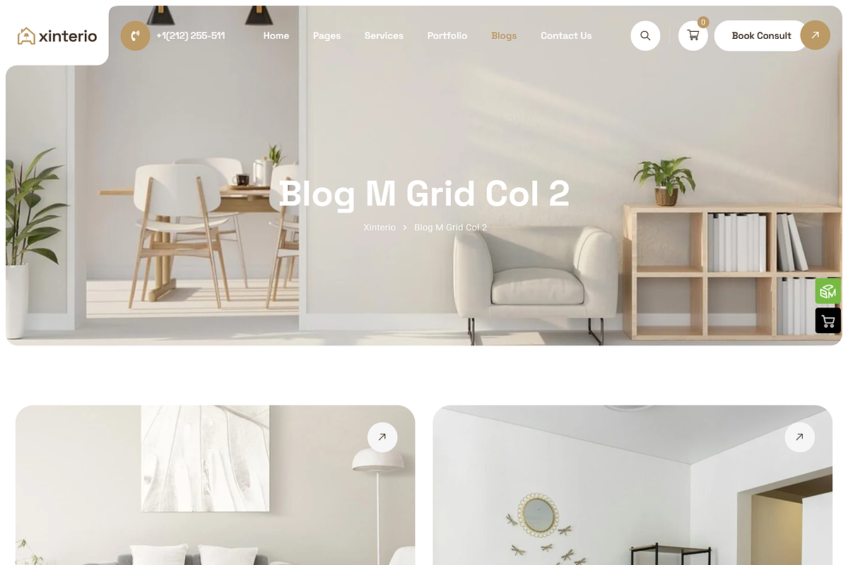 Interior Design WordPress Theme + RT, a WordPress Template by Shasha (Photo 5 of 11)